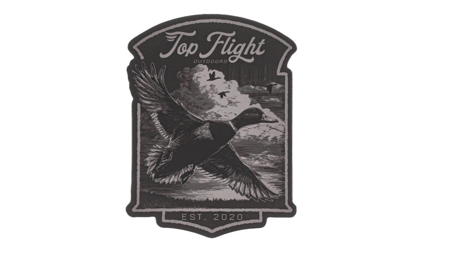 Flying Mallard Logo Sticker
