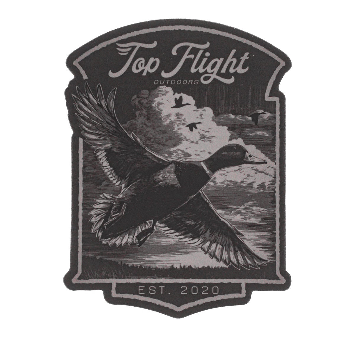 Flying Mallard Logo Sticker