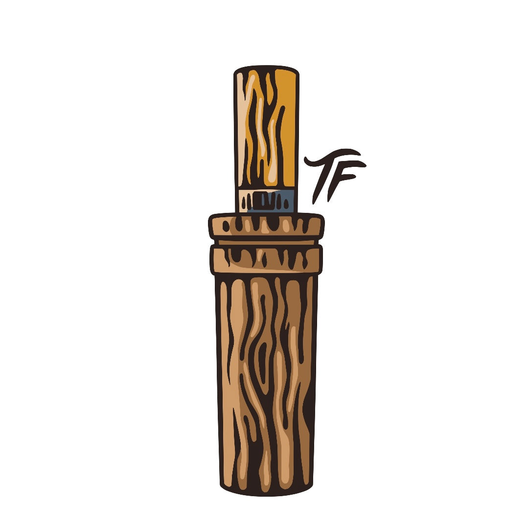 Wooden Call Sticker