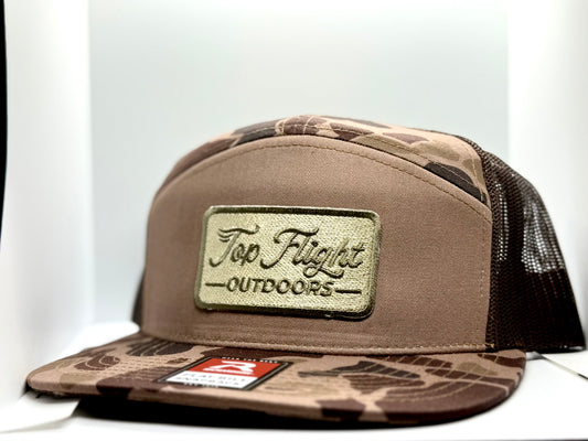 Old School Basic Logo Patch Hat -7 Panel