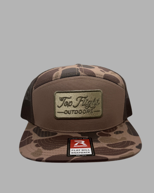 Old School Basic Logo Patch Hat -7 Panel